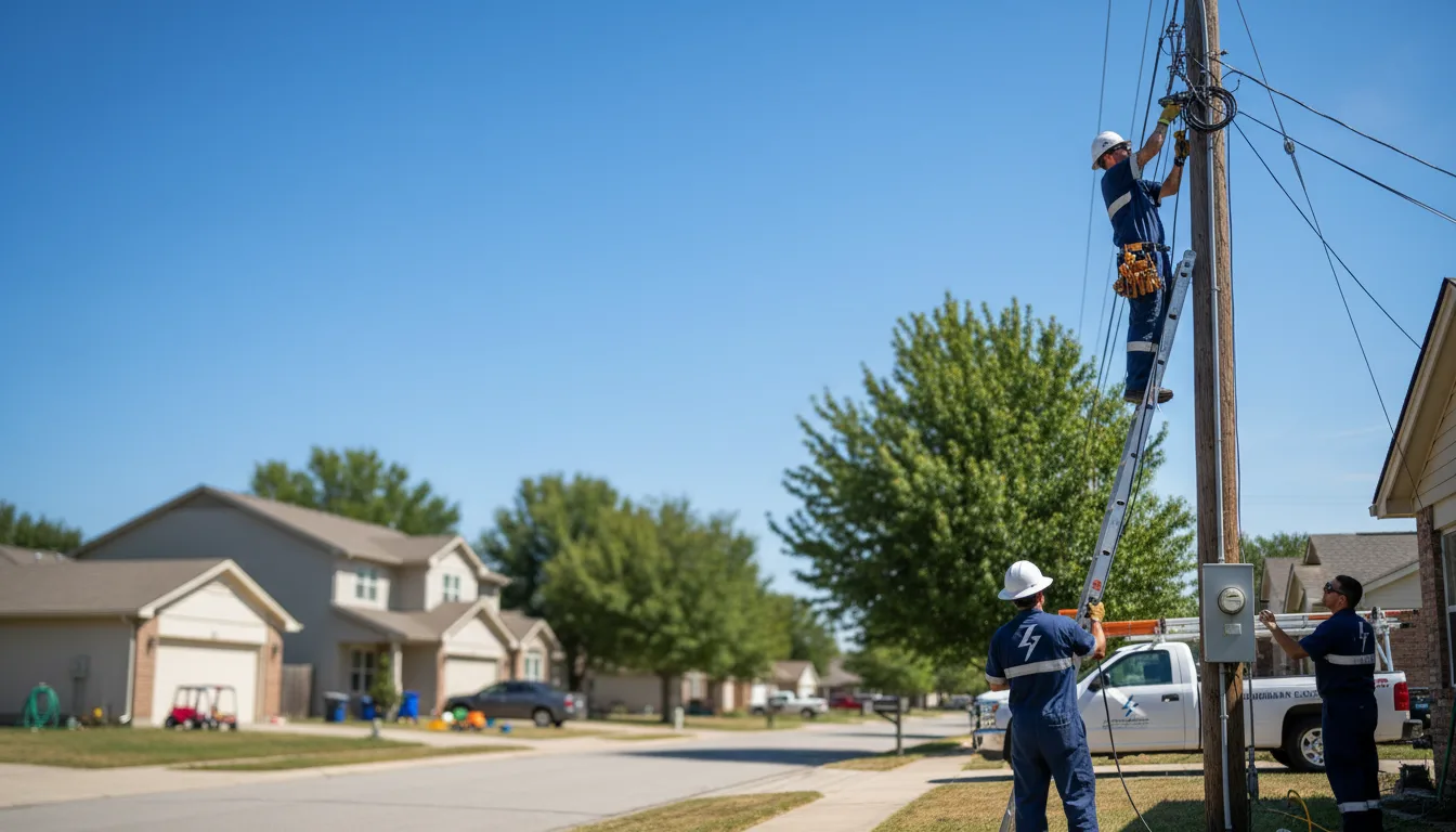 Residential electrician providing installation services in Griffithsville, WV
